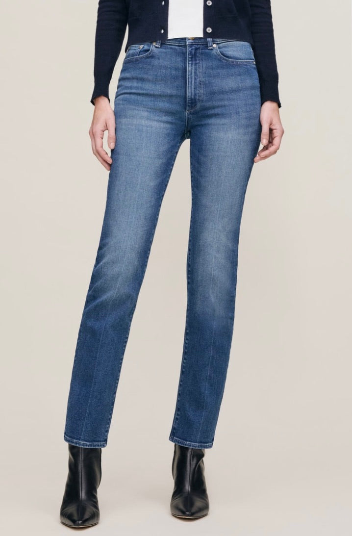 Oceanside High-Rise Straight Tapered Denim