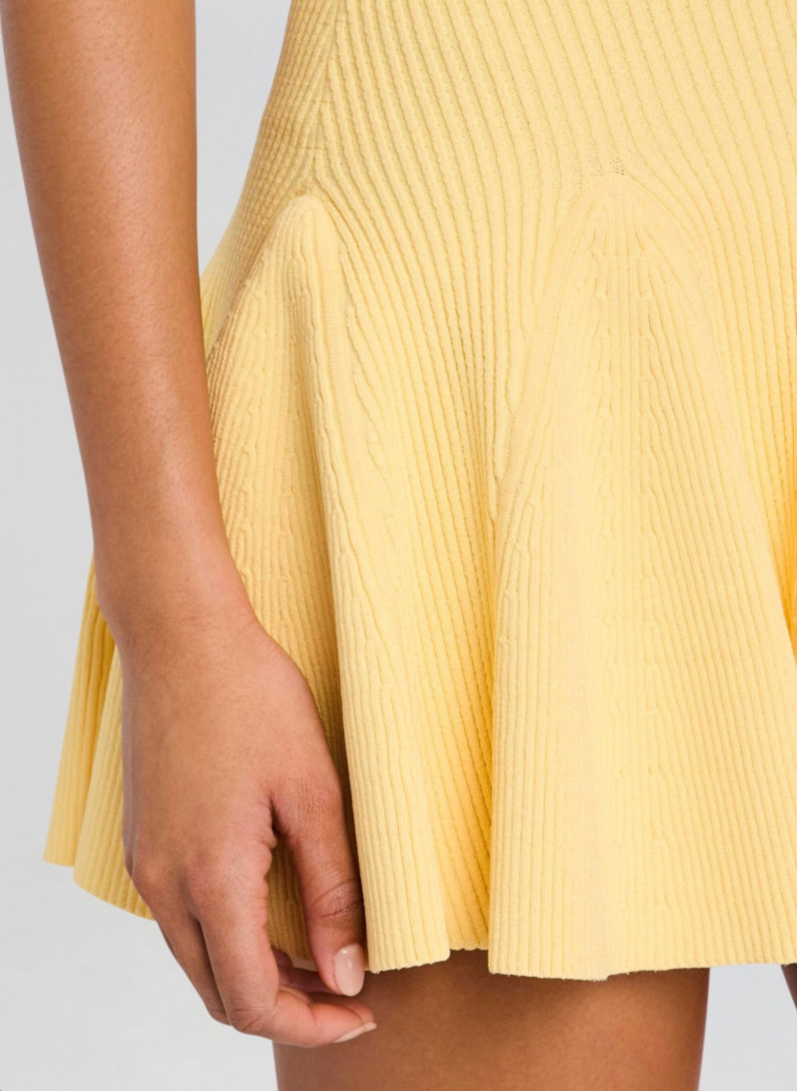 Scalloped Satin Dress