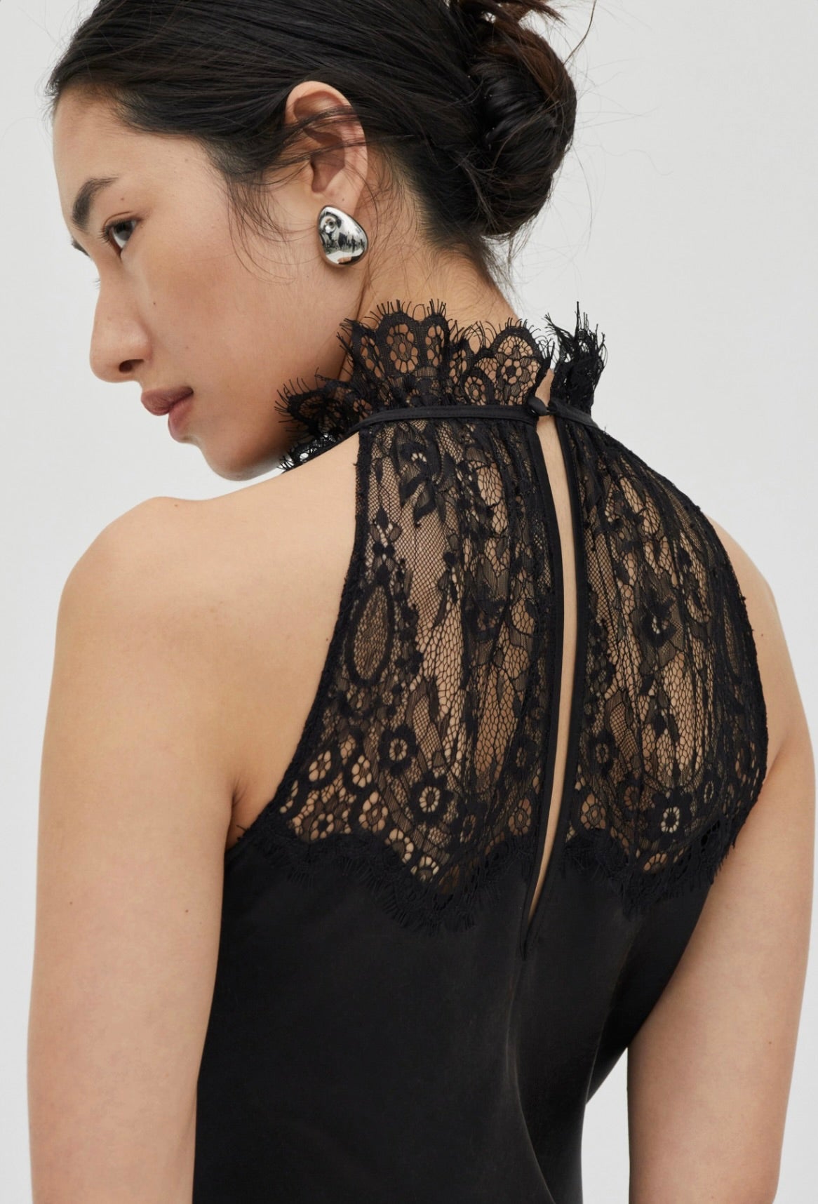 Smoke Bias Lace Maxi