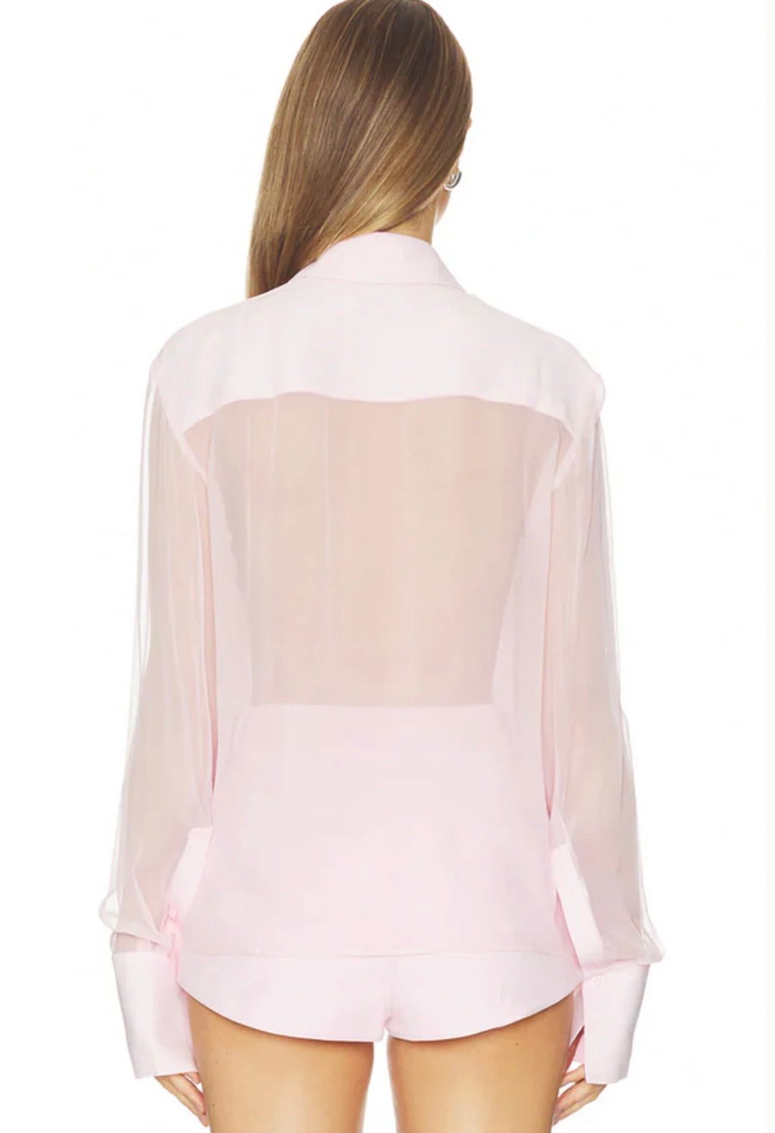 Blush Pink Silk Shirt