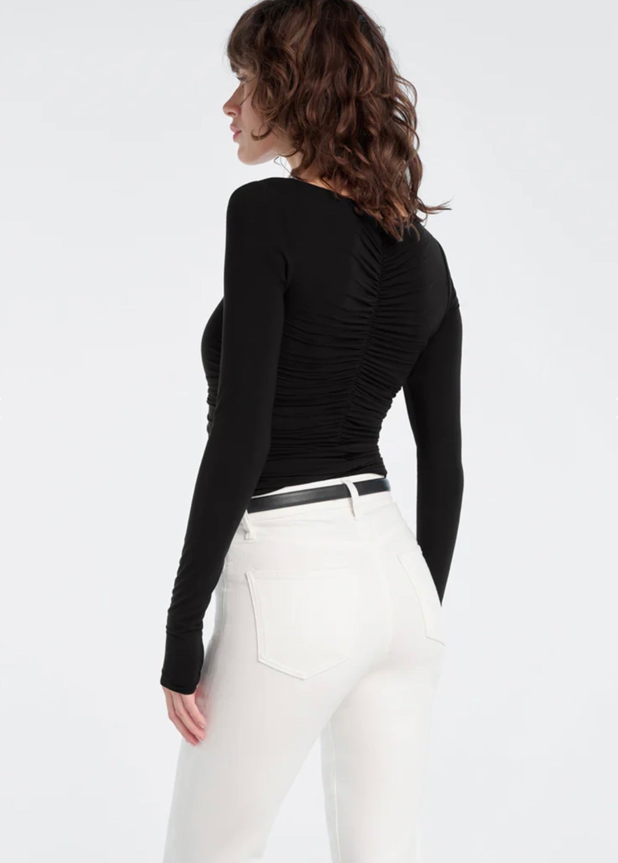 Black Ruched Tank