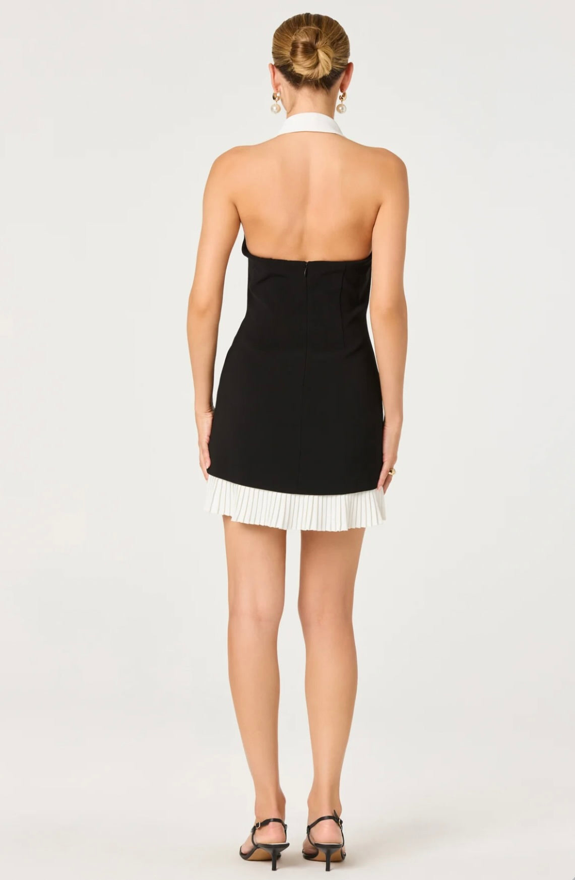 Black-White Halter Contrast