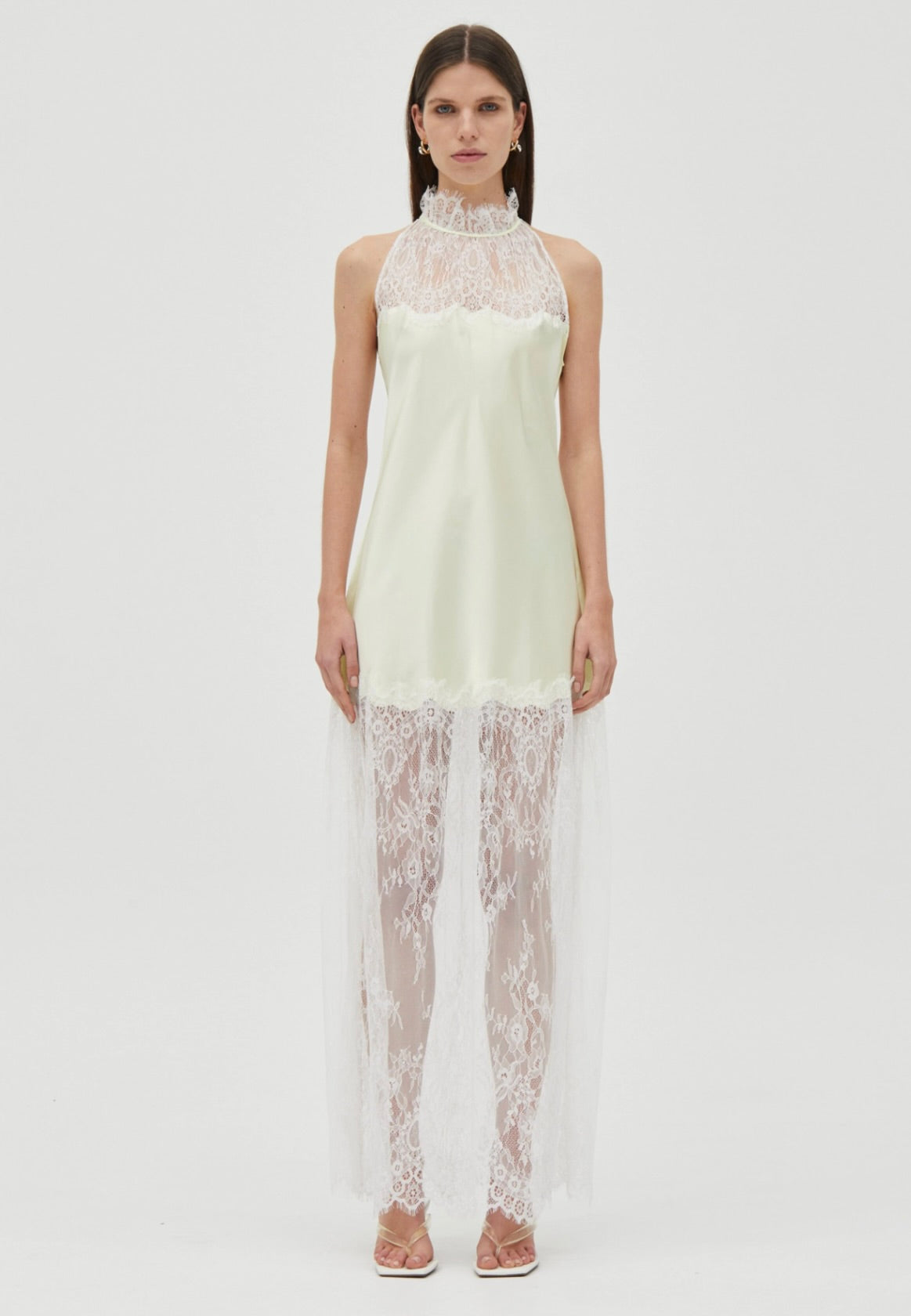 Lemonade Bias Lace Maxi