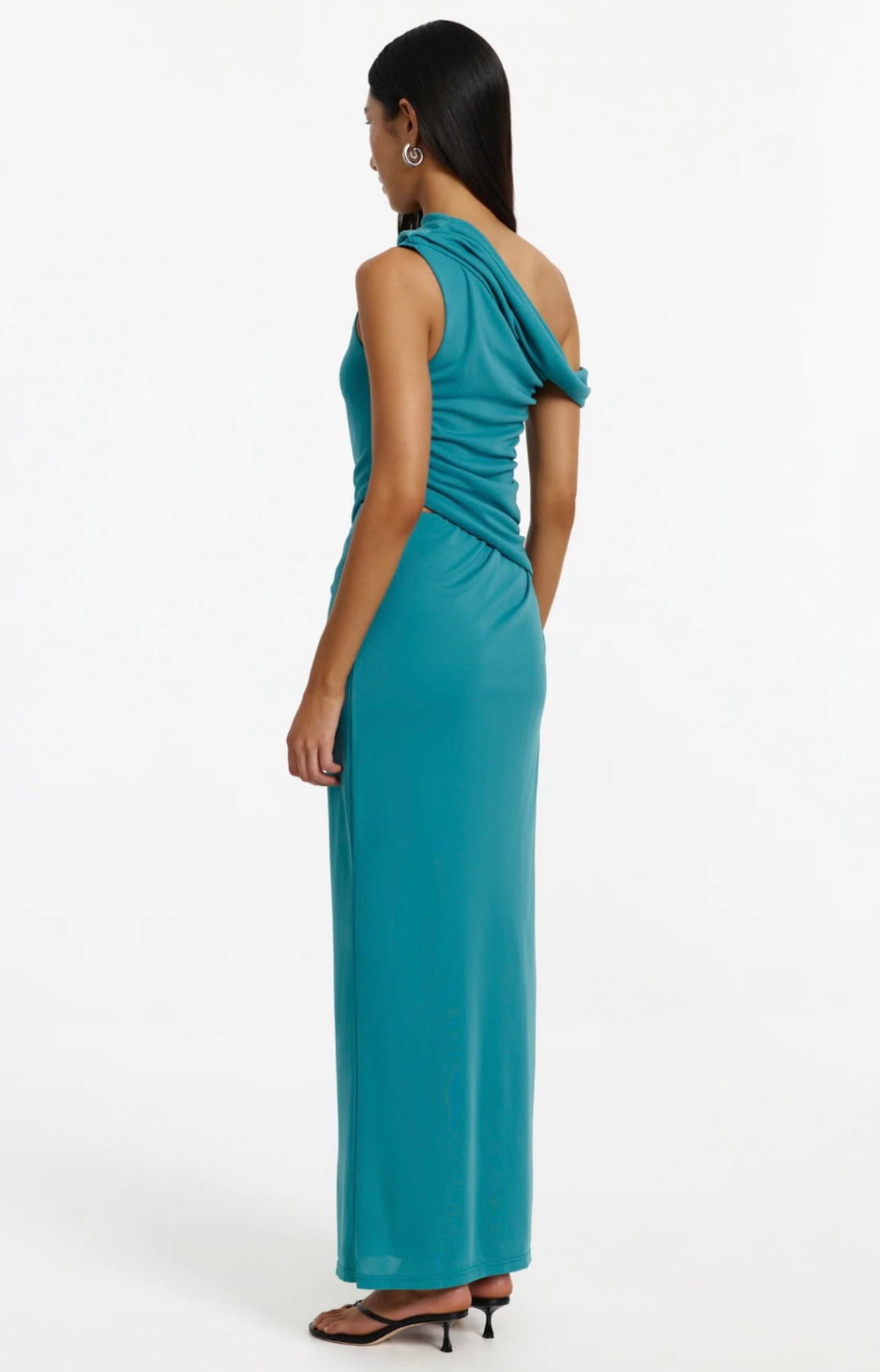 Ruched Hip Elastic Waist Skirt