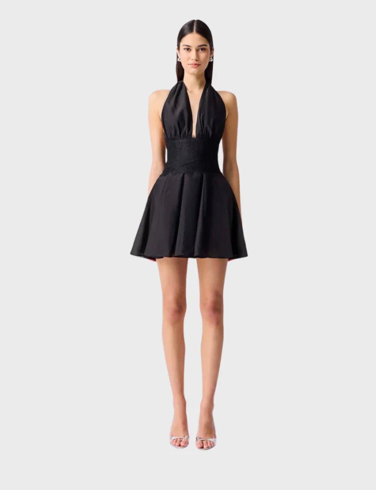 Black Organza Halter