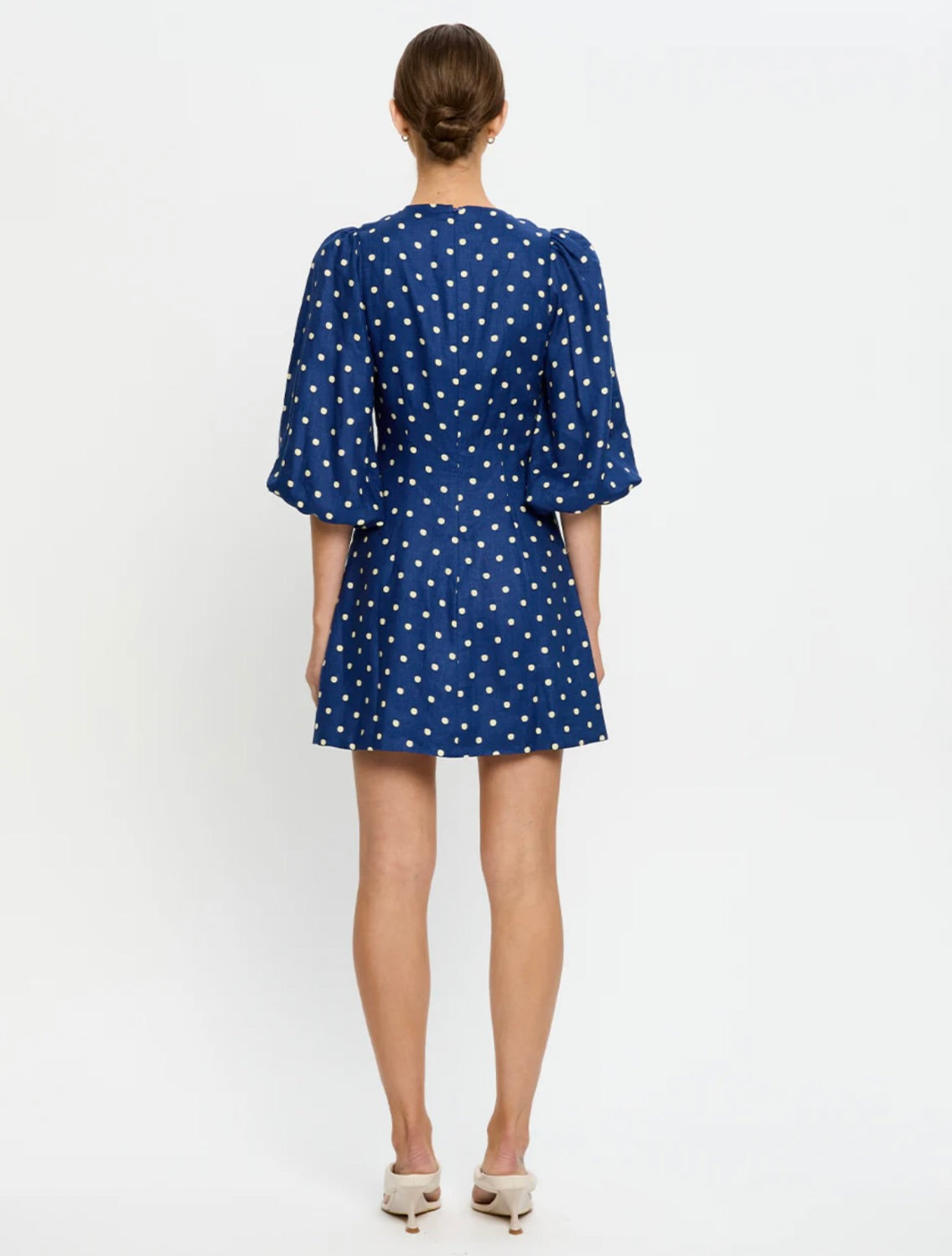 Polka Dot Linen Mini