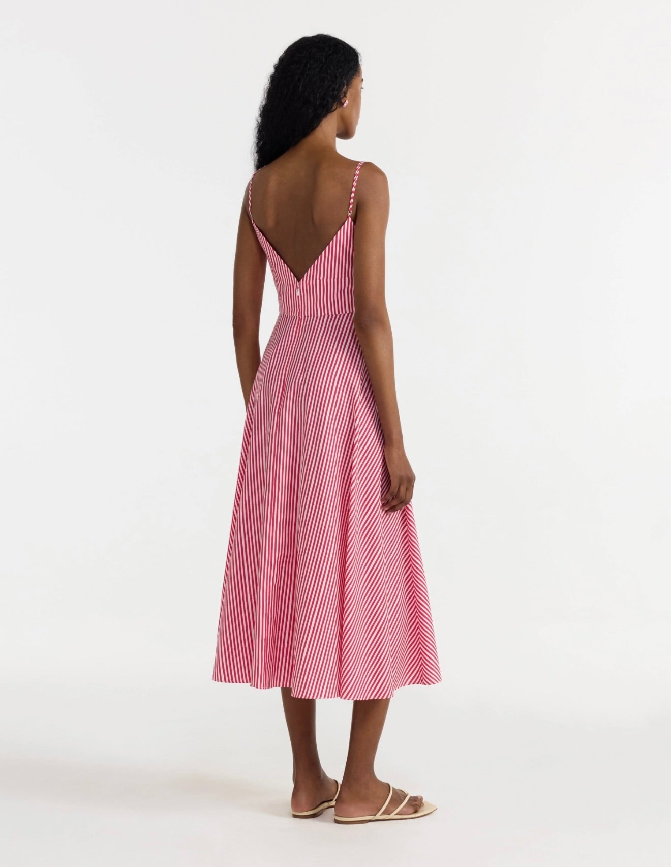 Cerise Fan Embroidery
