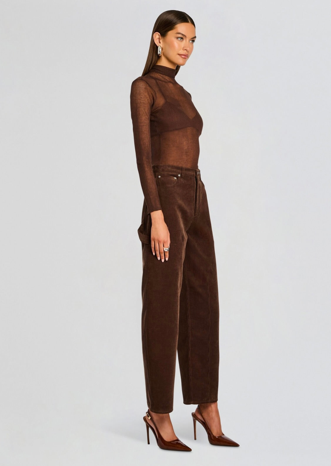 Front-Close Corduroy Cut